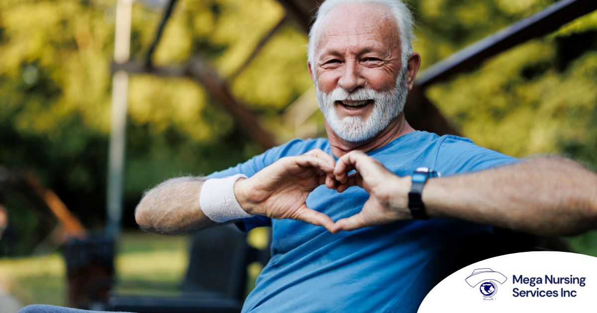 A senior stays active during men’s health month benefitting from senior health at home.