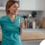 A home care aide in her daily routine.