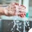 Observing hand hygiene as a part of caregiver wellness during flu season.